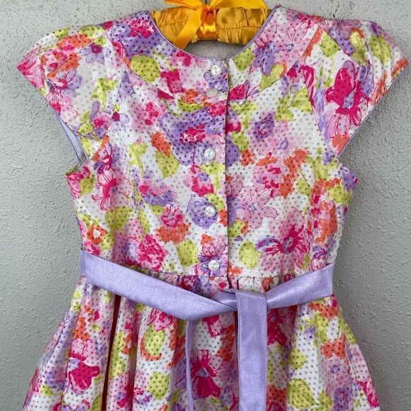 Jona Michelle Pastel Floral Dress Size 8 EUC - Picture 4 of 5